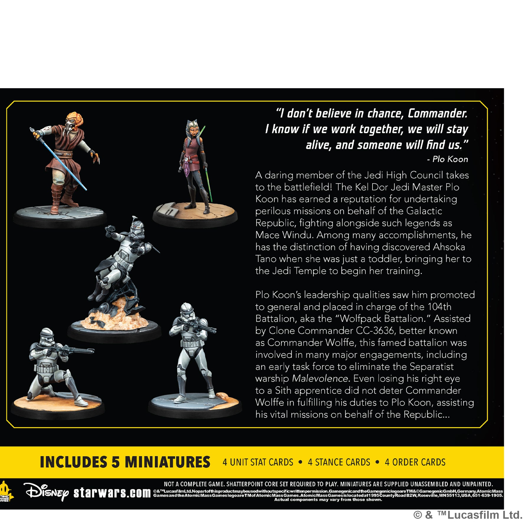 Star Wars : Shatterpoint - Lead by Example Squad Pack